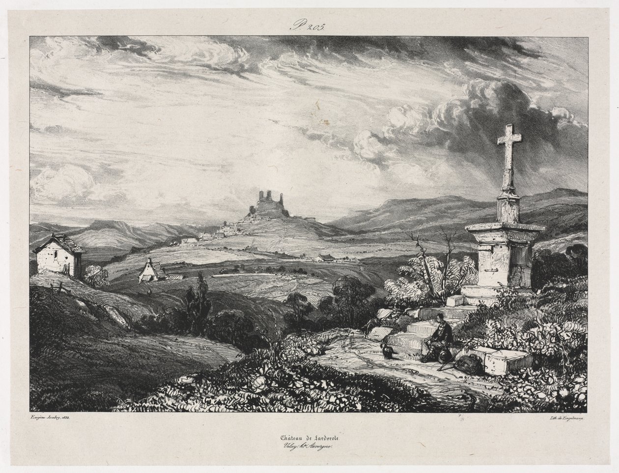 Castello di Larderole da Eugene Isabey