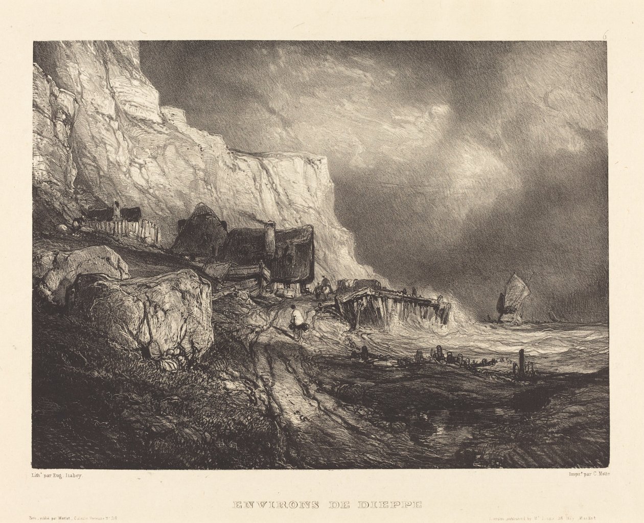 Dintorni di Dieppe da Eugene Isabey