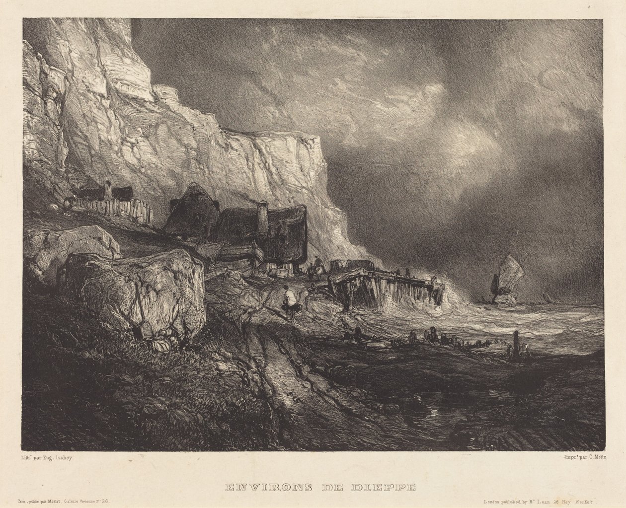 Dintorni di Dieppe da Eugene Isabey