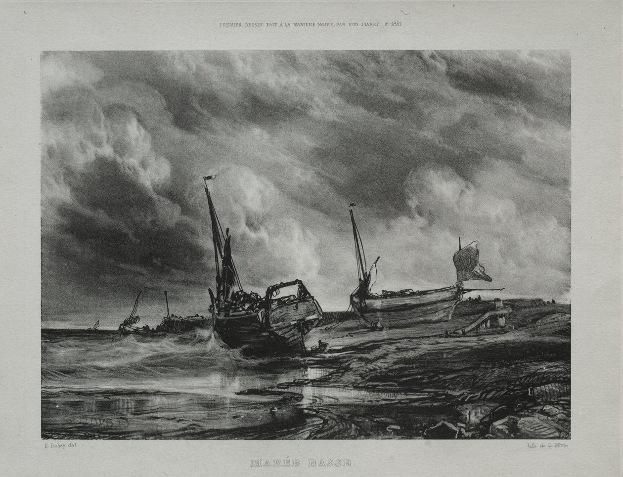 Bassa marea da Eugene Isabey