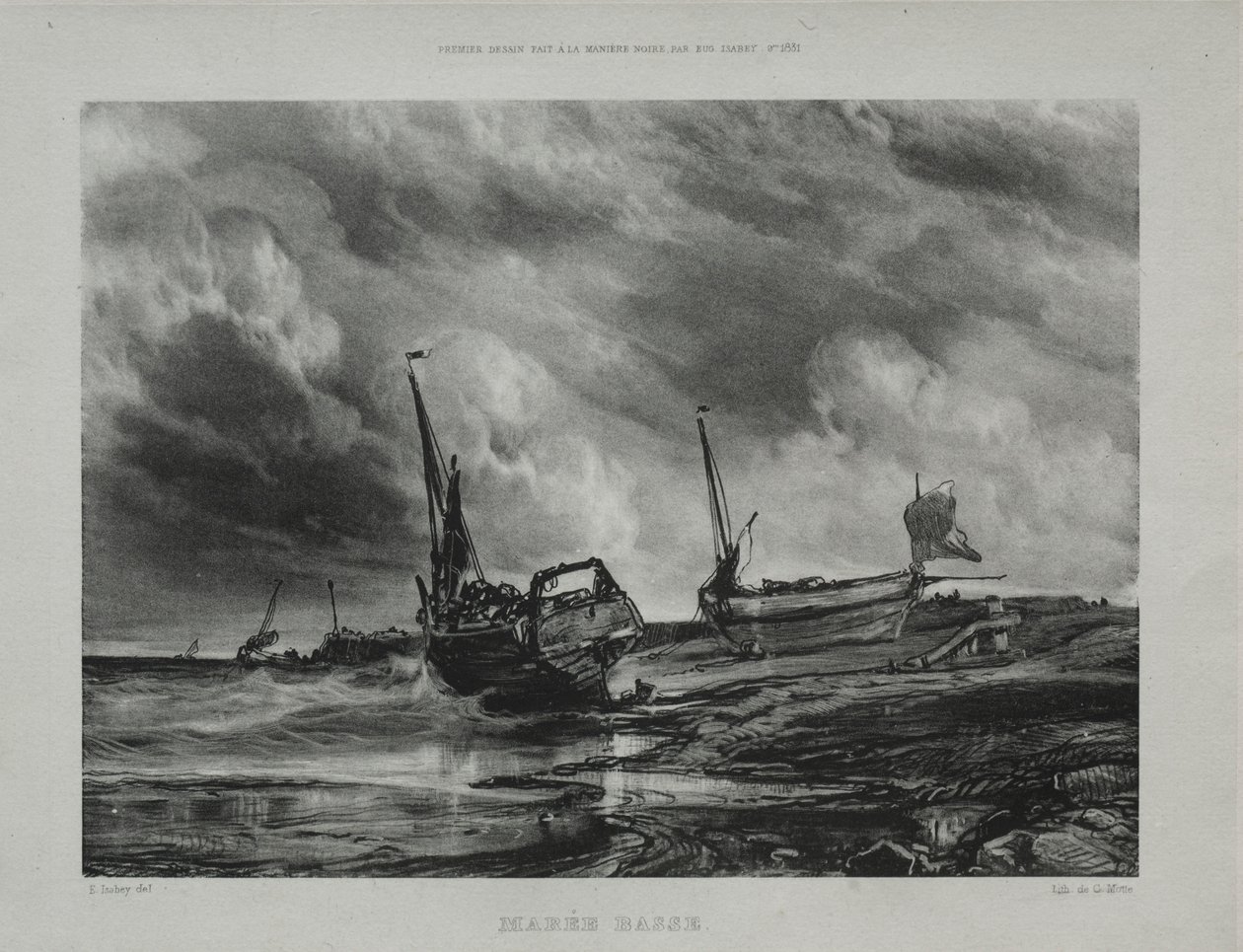 Bassa marea, 1831 da Eugene Isabey
