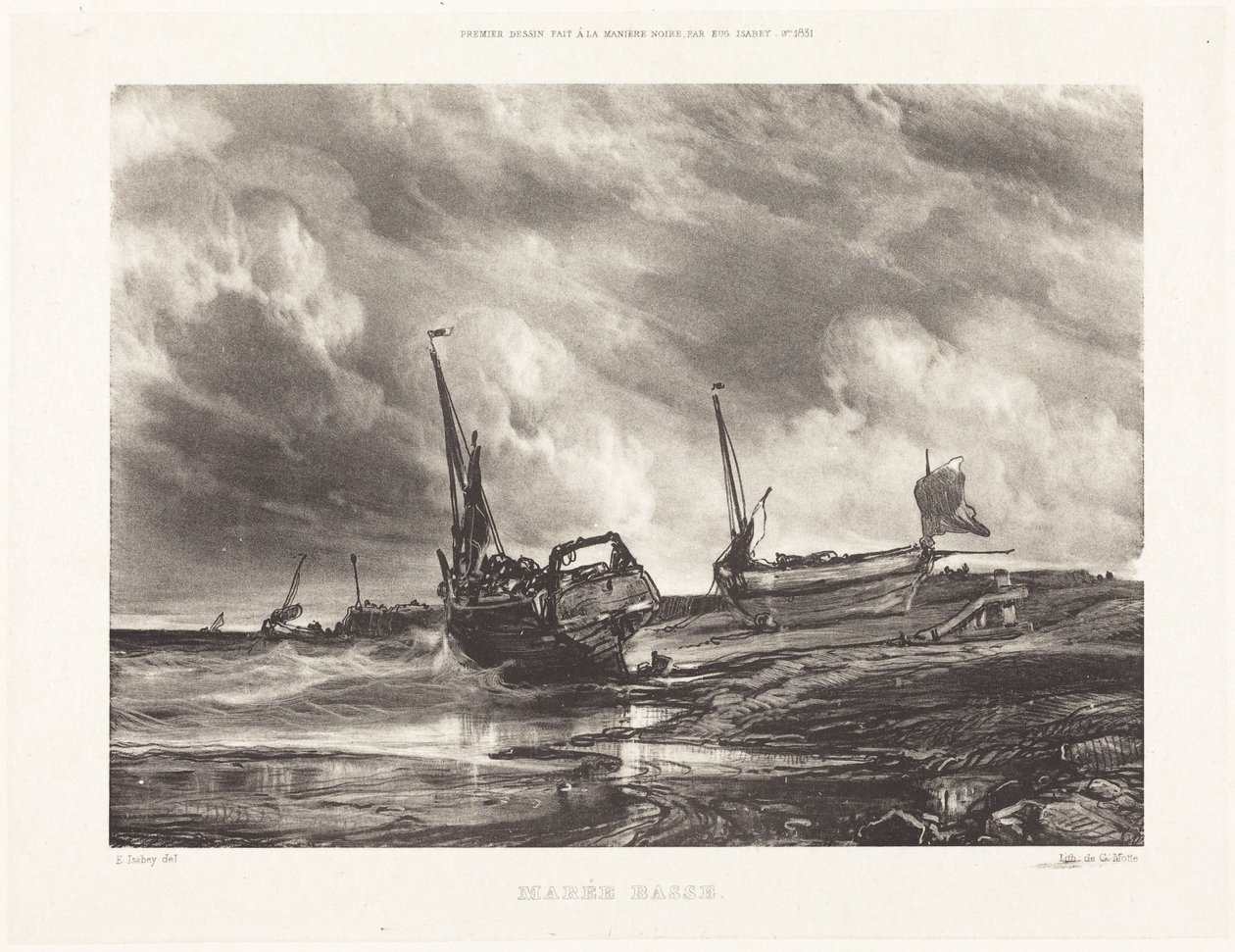 Bassa marea (Low Tide) da Eugene Isabey