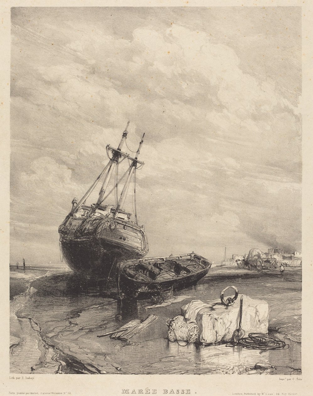 Bassa marea da Eugene Isabey