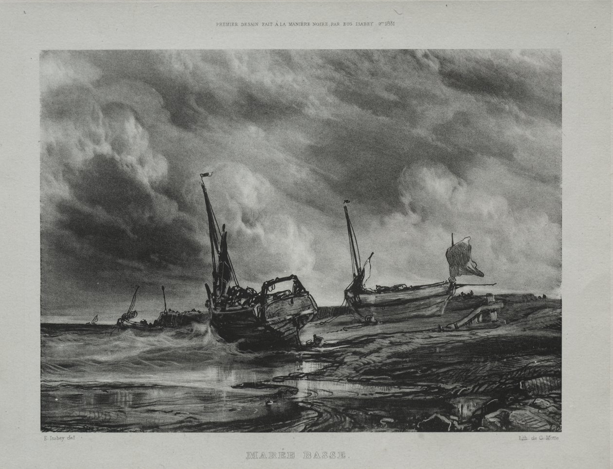 Bassa marea da Eugene Isabey