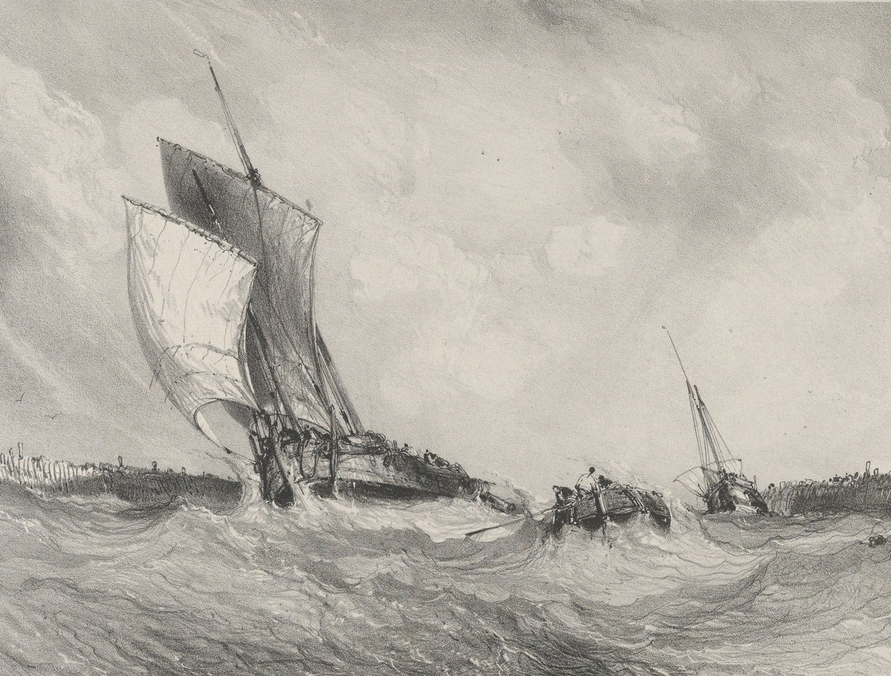Ritorno al porto, 1833 da Eugene Isabey