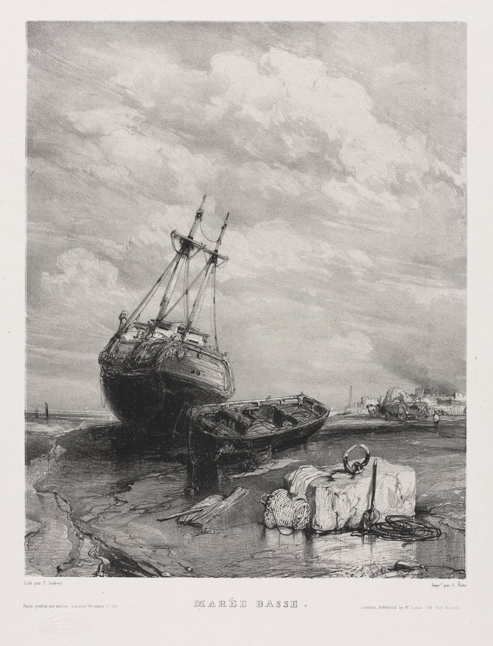 Sei marine: Bassa marea da Eugene Isabey