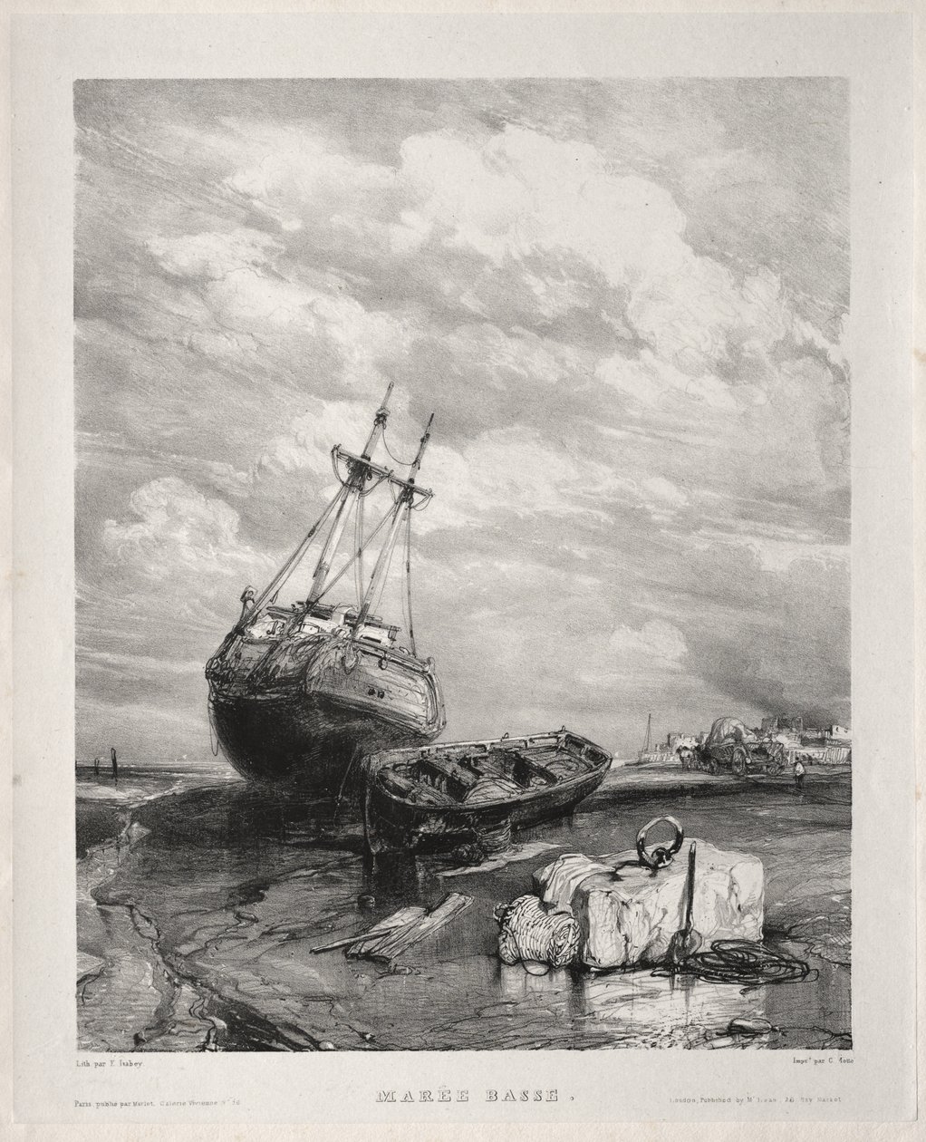 Sei Marine: Bassa Marea da Eugene Isabey