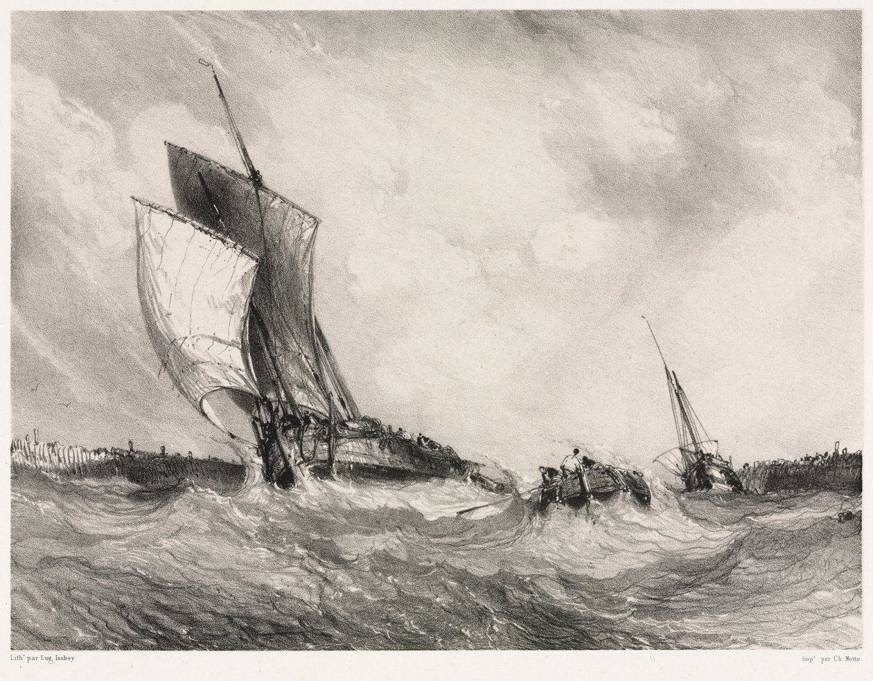 Sei Marines: Ritorno al Porto, 1833 da Eugene Isabey
