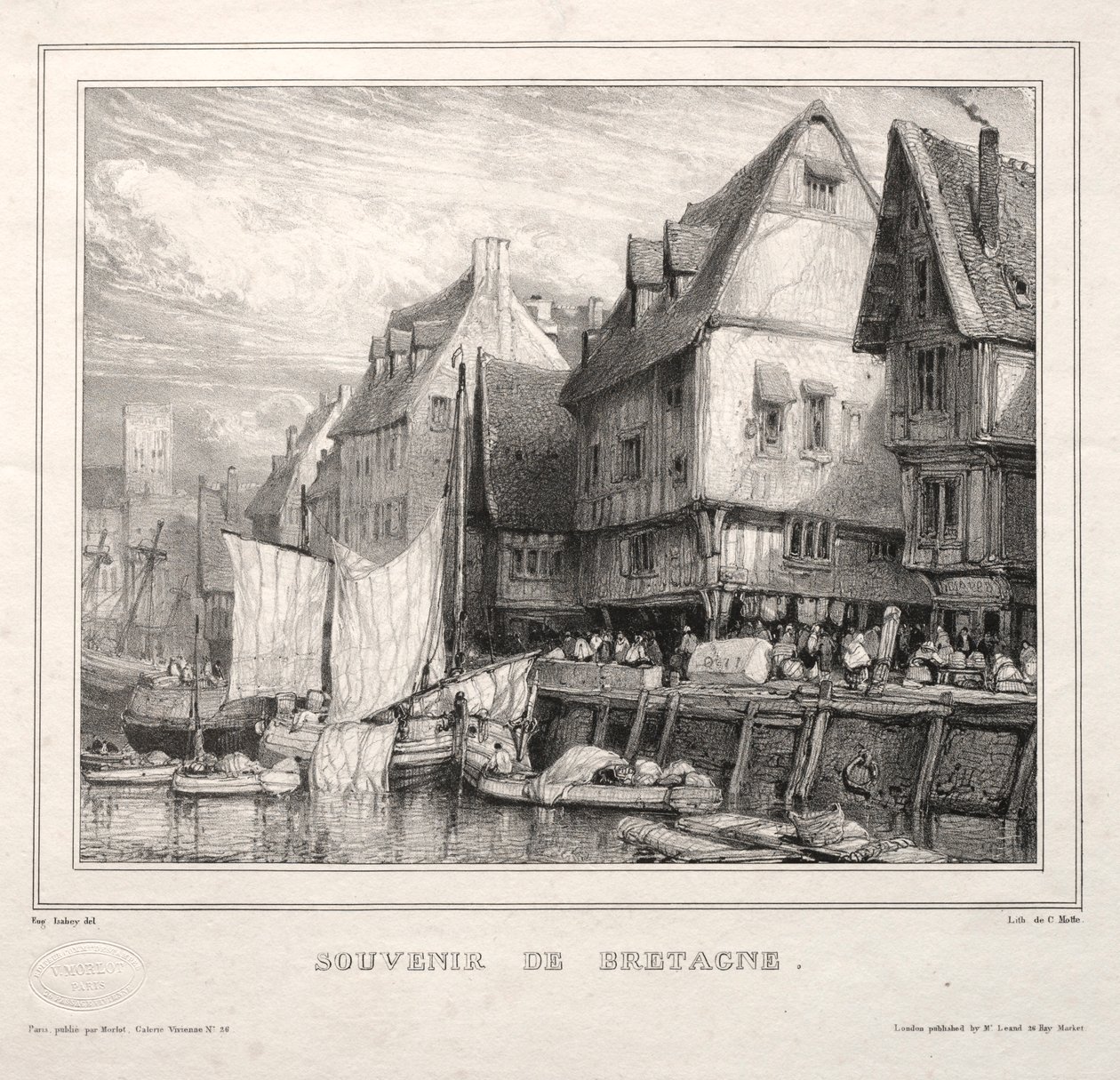 Souvenirs: Souvenir della Bretagna, 1832 da Eugene Isabey