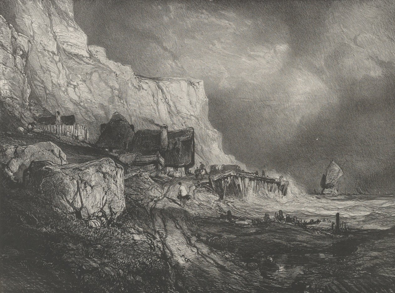I dintorni di Dieppe, 1833 da Eugene Isabey