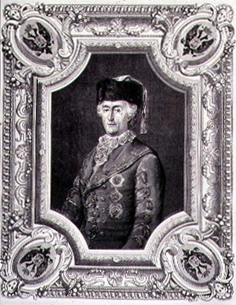 Ritratto di Caterina II la Grande (1729-96) in costume da viaggio, inciso da Stephane Pannemaker (incisione) da Eugene Joseph (after) Viollat