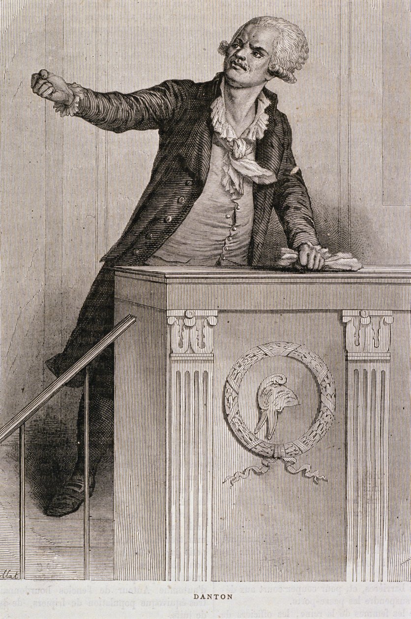 Ritratto di Georges Jacques Danton (1759-94) da Eugene Joseph Viollat