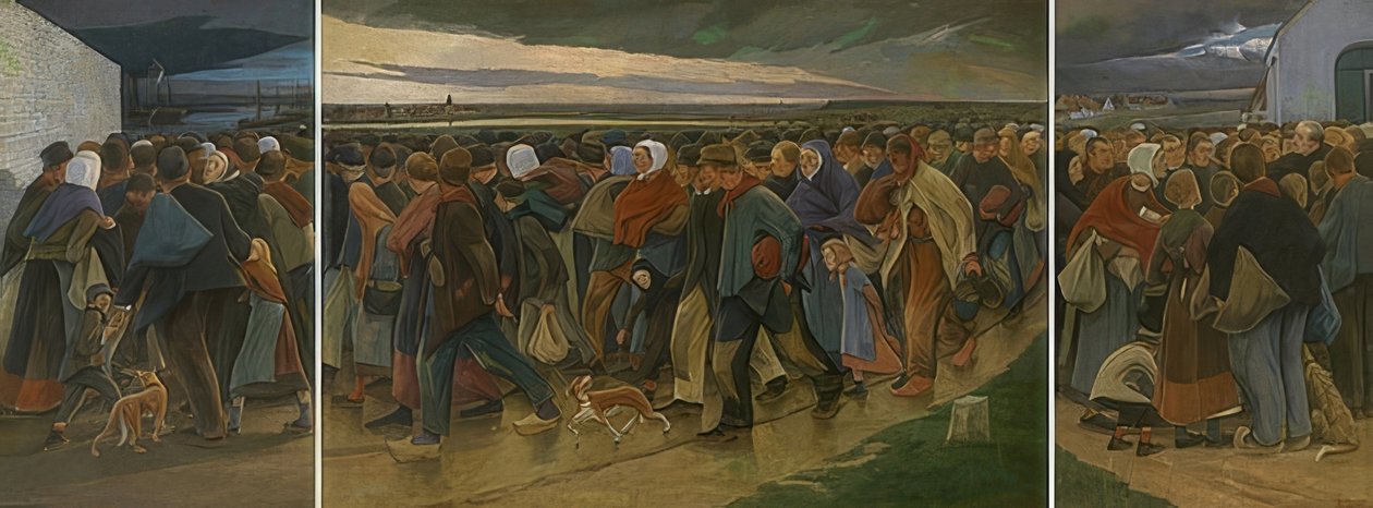 Gli emigranti (Trittico) da Eugene Laermans