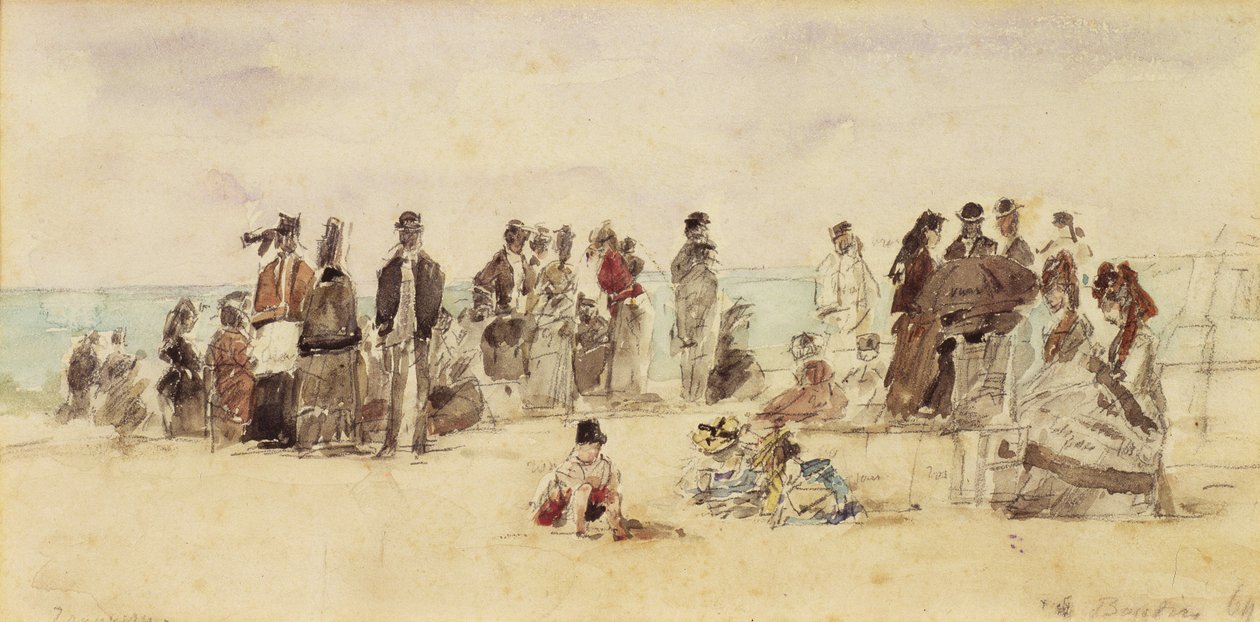 Scena di spiaggia da Eugene Louis Boudin