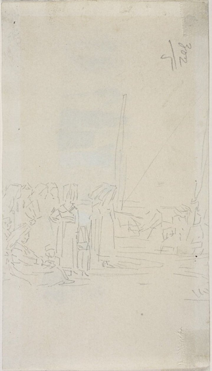 Donne bretoni sulla spiaggia da Eugene Louis Boudin