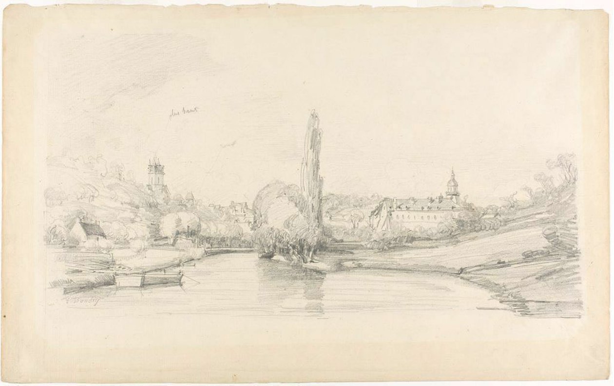 Scena di Canale Vicino a Bruxelles da Eugene Louis Boudin