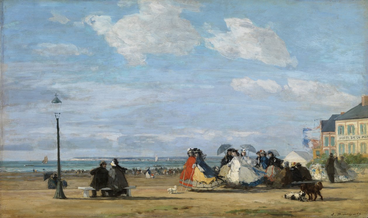 Imperatrice Eugenia (1826-1920) a Trouville da Eugene Louis Boudin