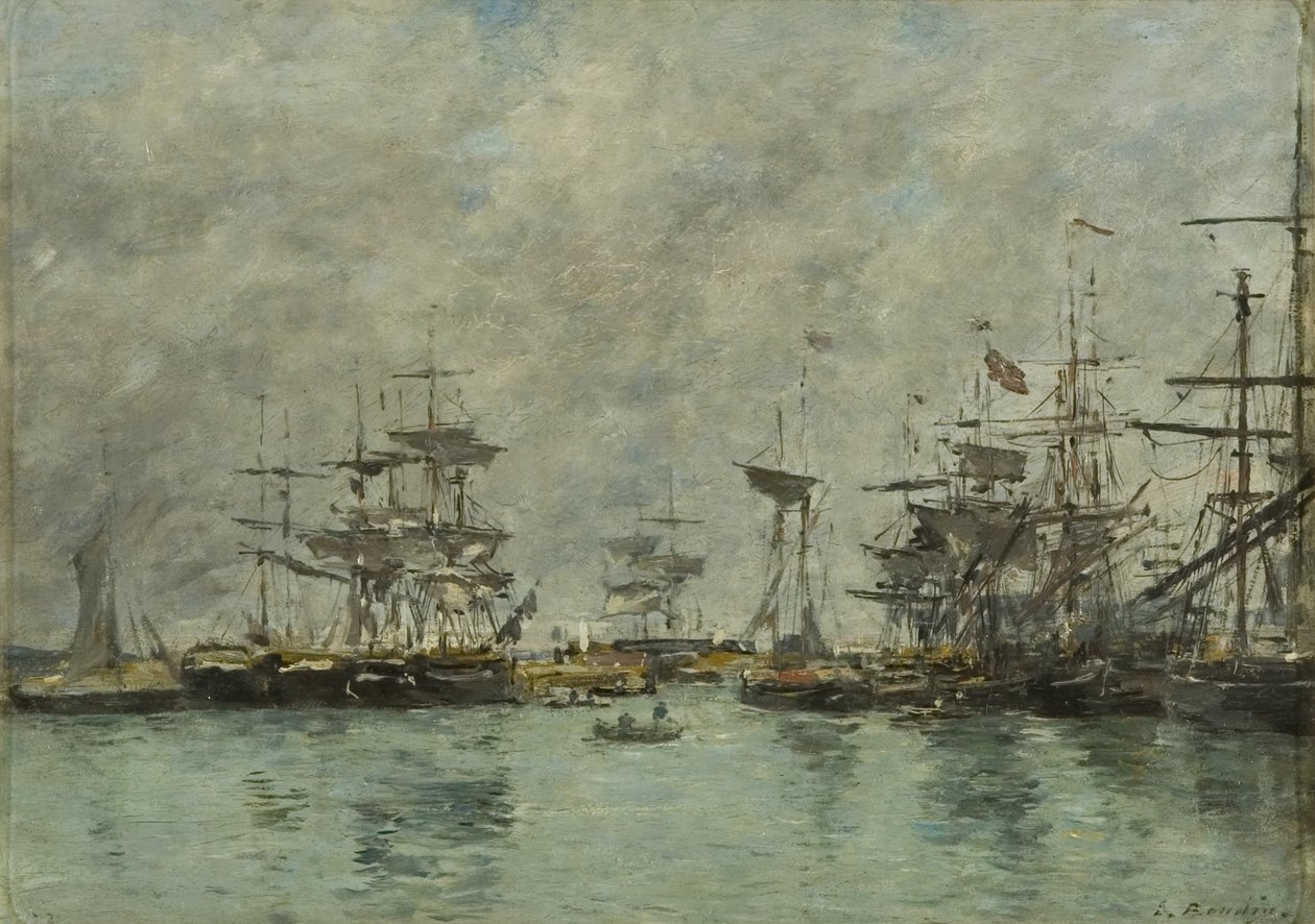 Scena di porto da Eugene Louis Boudin