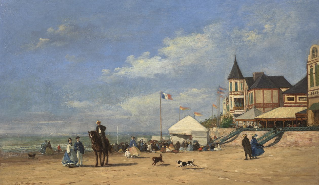 Spiaggia di Trouville da Eugene Louis Boudin