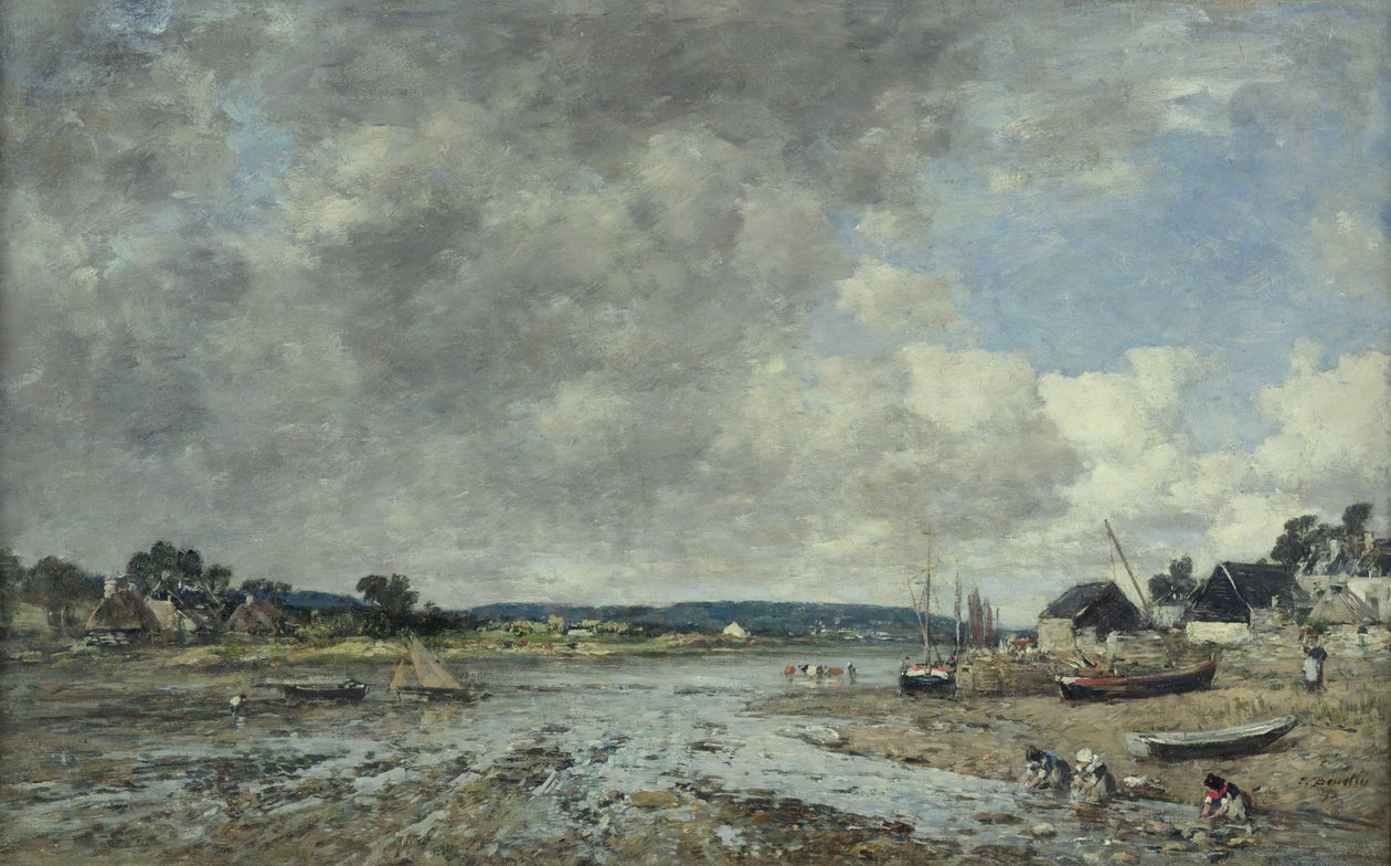 Paesaggio con lavandaie da Eugene Louis Boudin