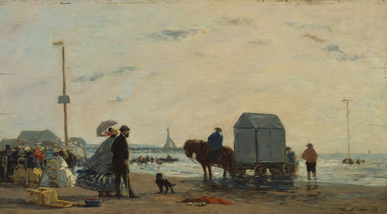 Sulla spiaggia di Trouville, 1863 da Eugene Louis Boudin