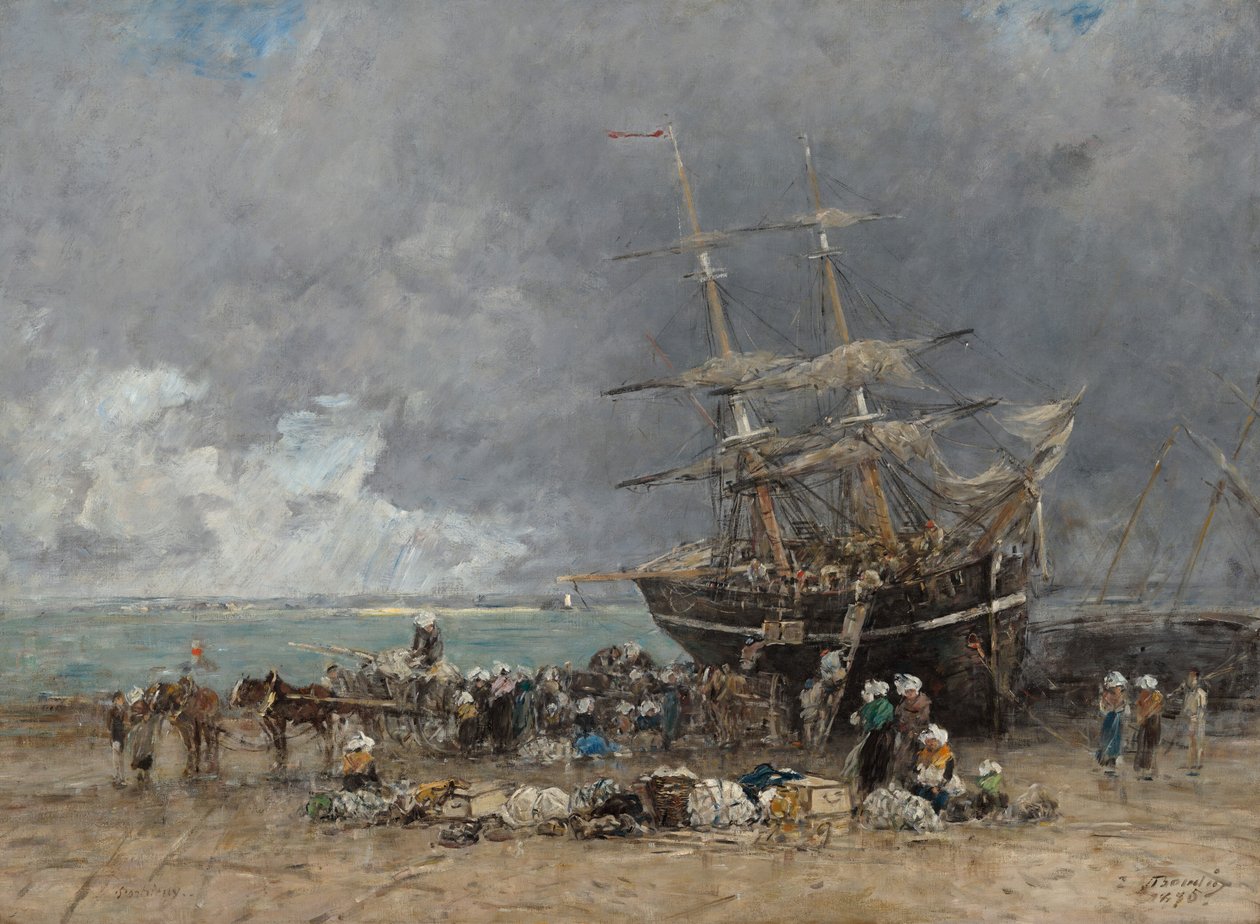 Ritorno del Terre-Neuvier, 1875 da Eugene Louis Boudin