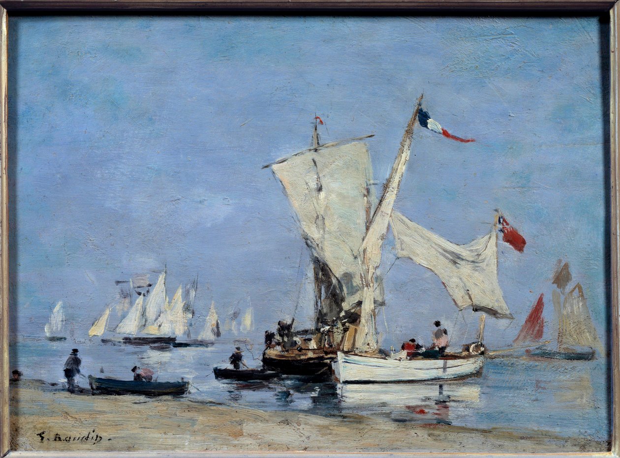 Barche a vela da Eugene Louis Boudin