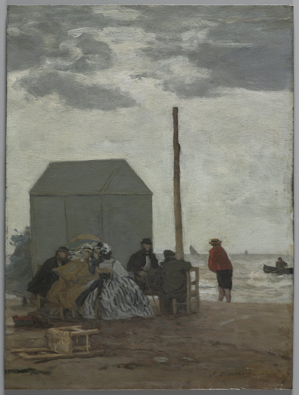La Spiaggia di Deauville da Eugene Louis Boudin