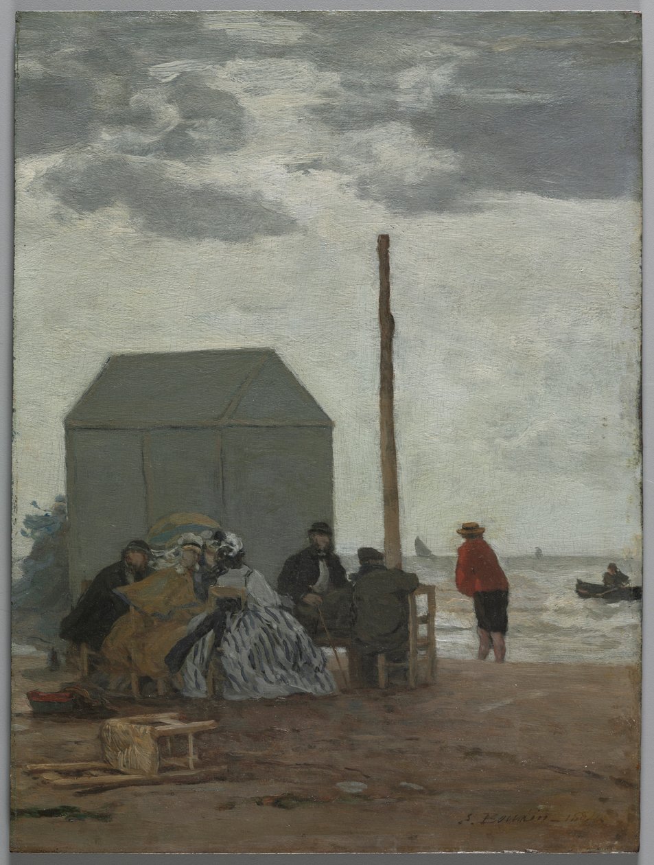 La spiaggia di Deauville da Eugene Louis Boudin