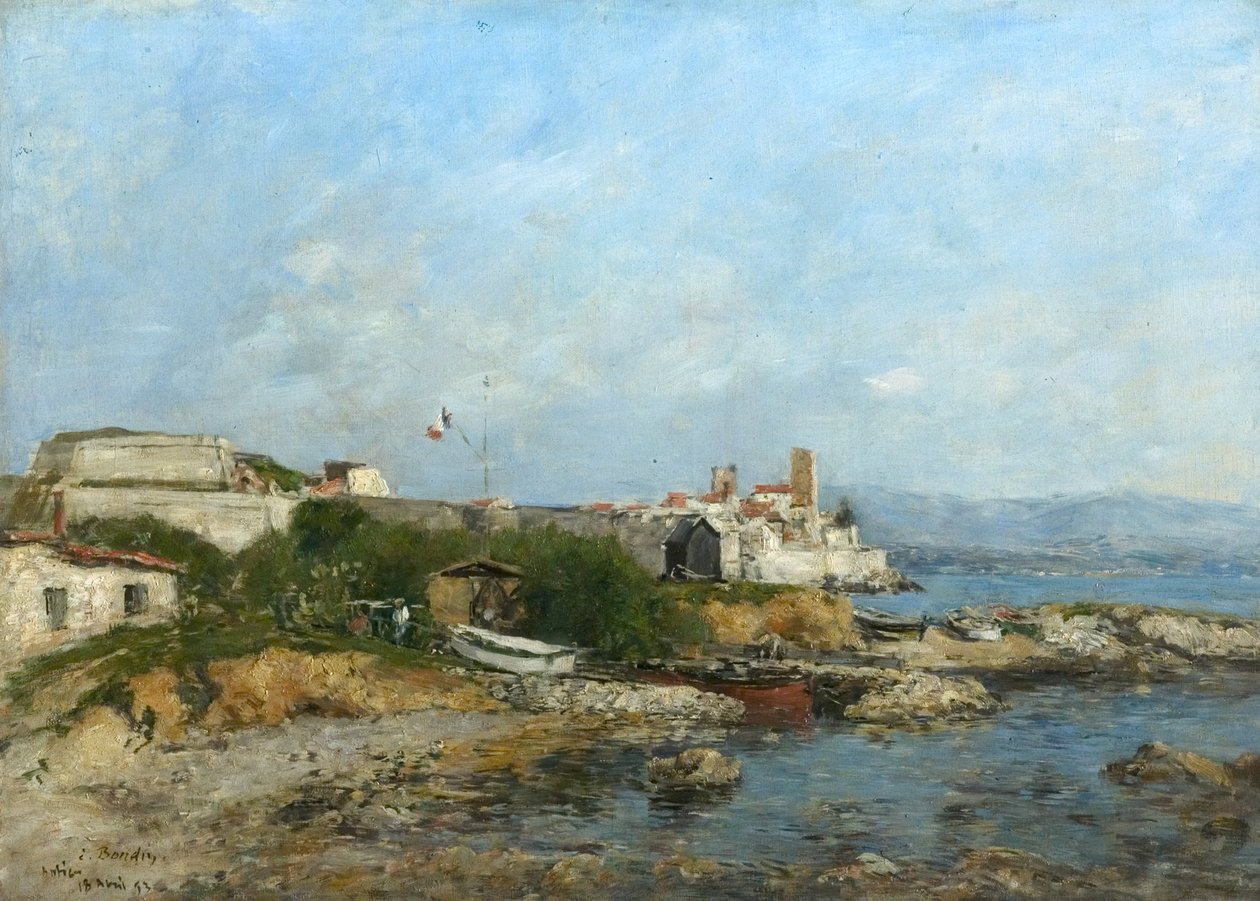 Le fortificazioni ad Antibes, Francia da Eugene Louis Boudin