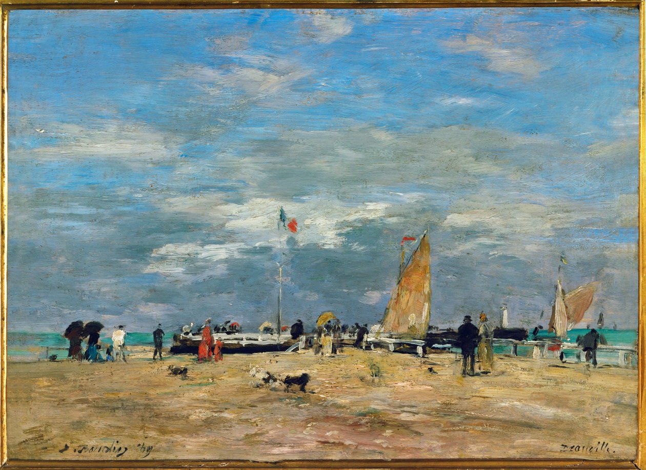 Il molo di Deauville da Eugene Louis Boudin