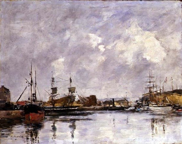 Il porto di Dunkerque da Eugene Louis Boudin