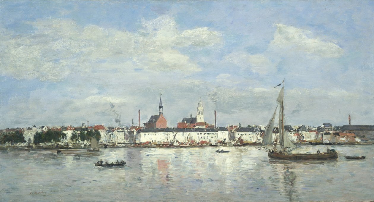 Il molo di Anversa da Eugene Louis Boudin