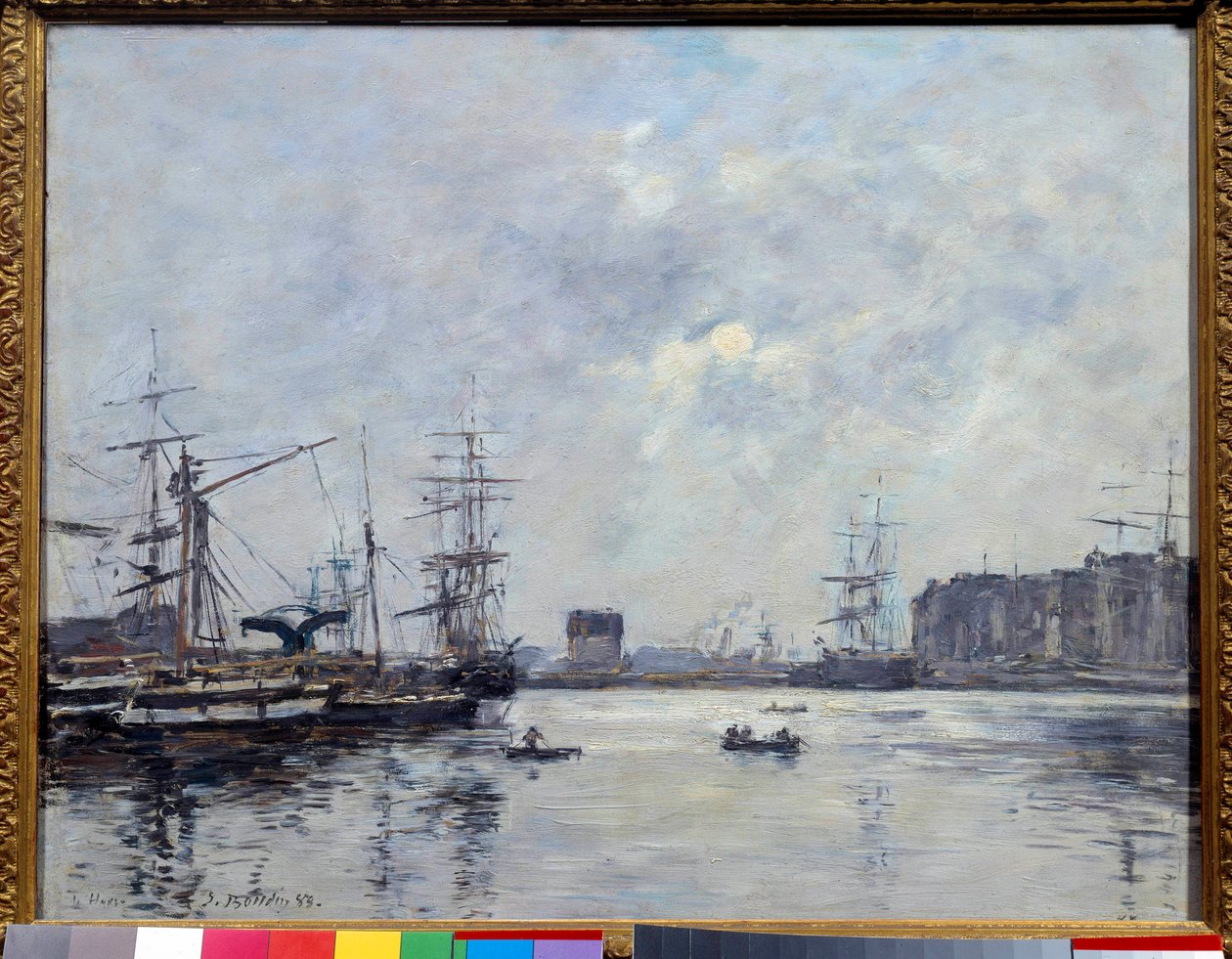 Il porto di Le Havre, bacino della barra da Eugene Louis Boudin