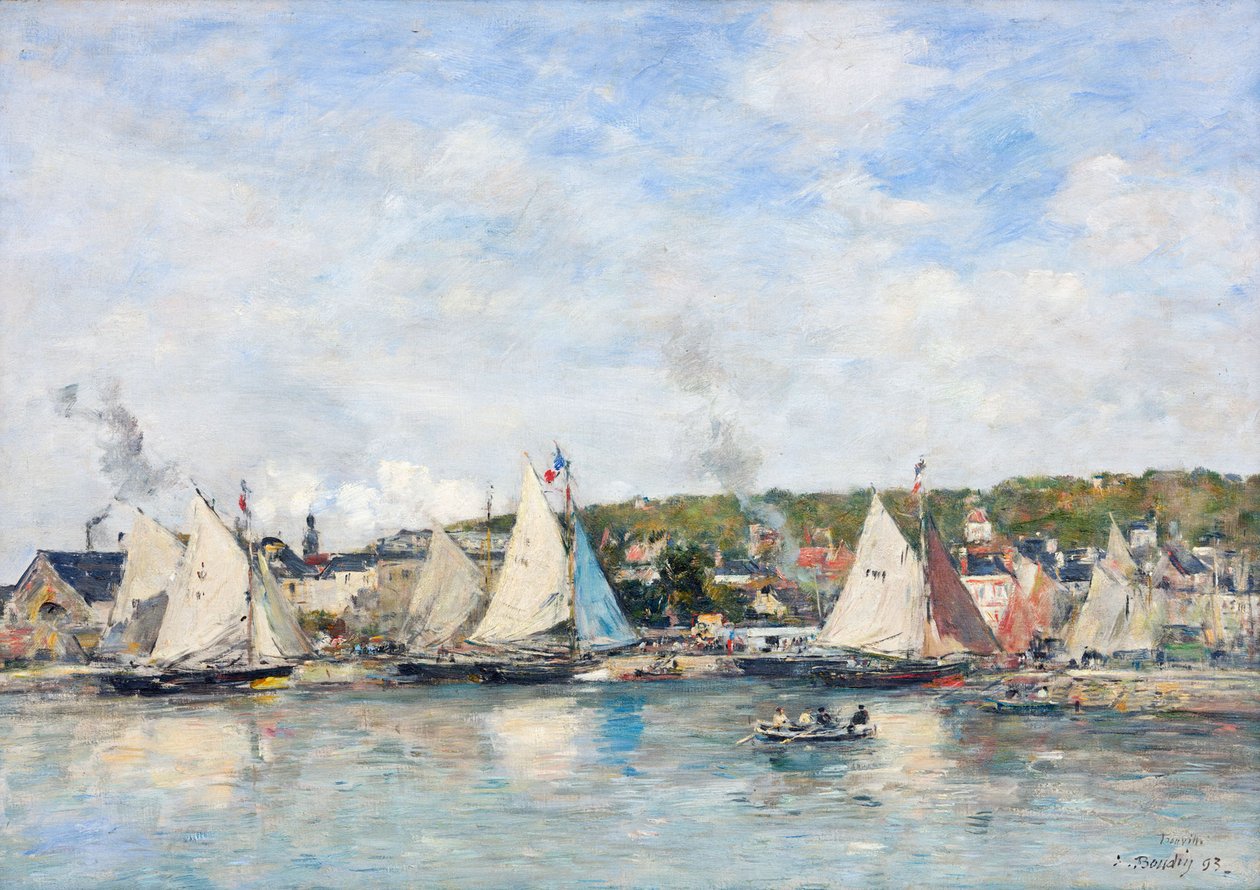 Il porto di Trouville da Eugene Louis Boudin