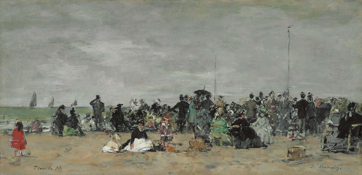 Spiaggia di Trouville da Eugene Louis Boudin