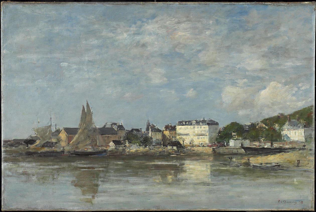 Veduta del porto di Trouville, 1878 da Eugene Louis Boudin
