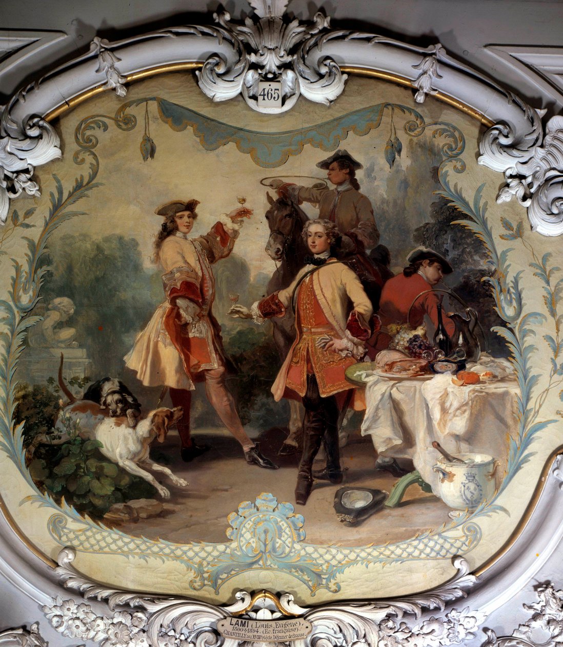Un pranzo di caccia nel 18° secolo da Eugene Louis Lami