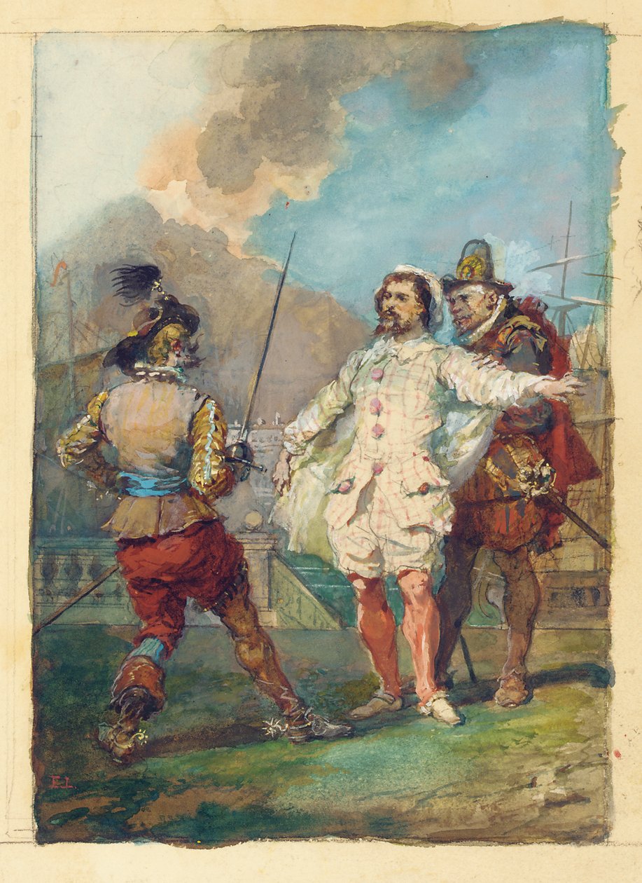 "Le furberie di Scapino", dopo Molière da Eugene Louis Lami