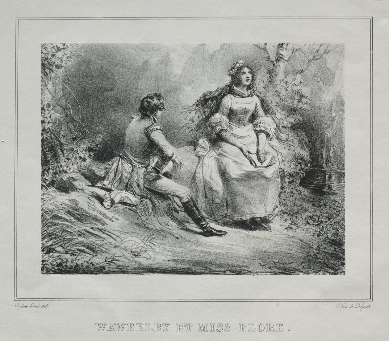 Vedute pittoresche della Scozia: Waverly e Miss Flora da Eugene Louis Lami
