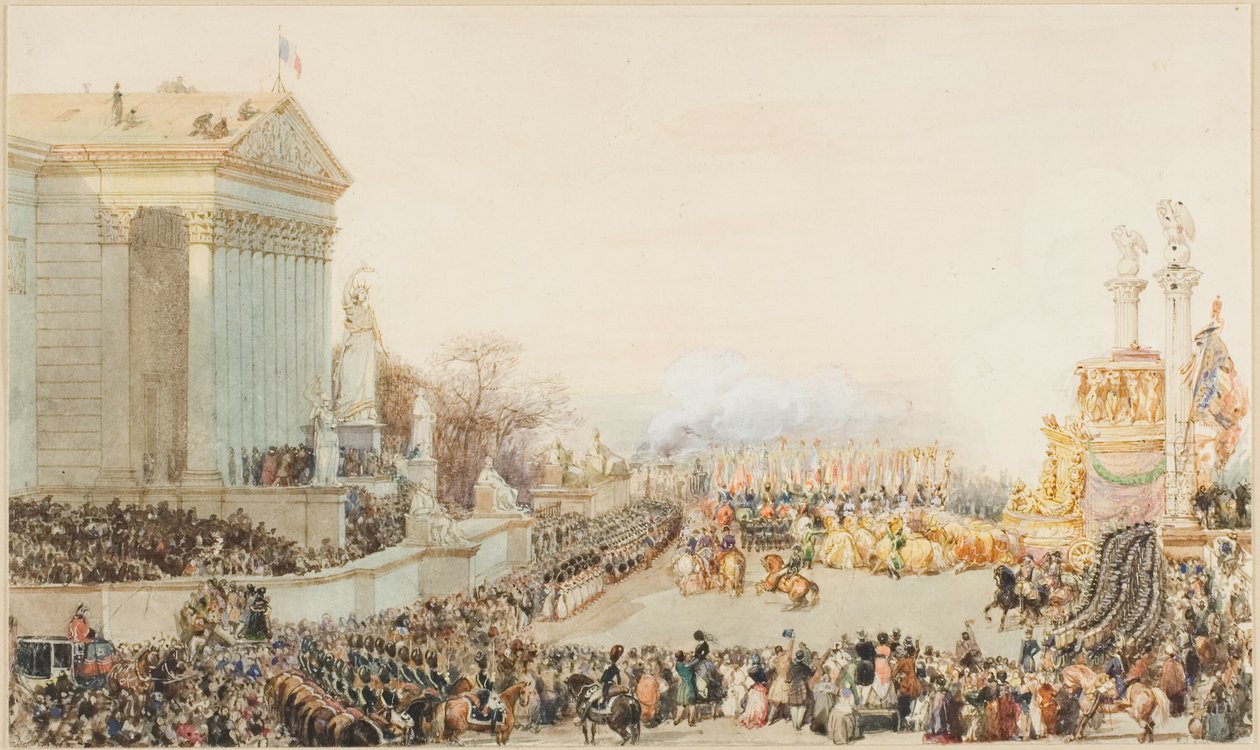 La traslazione delle ceneri di Napoleone: 15 dicembre 1840 da Eugene Louis Lami