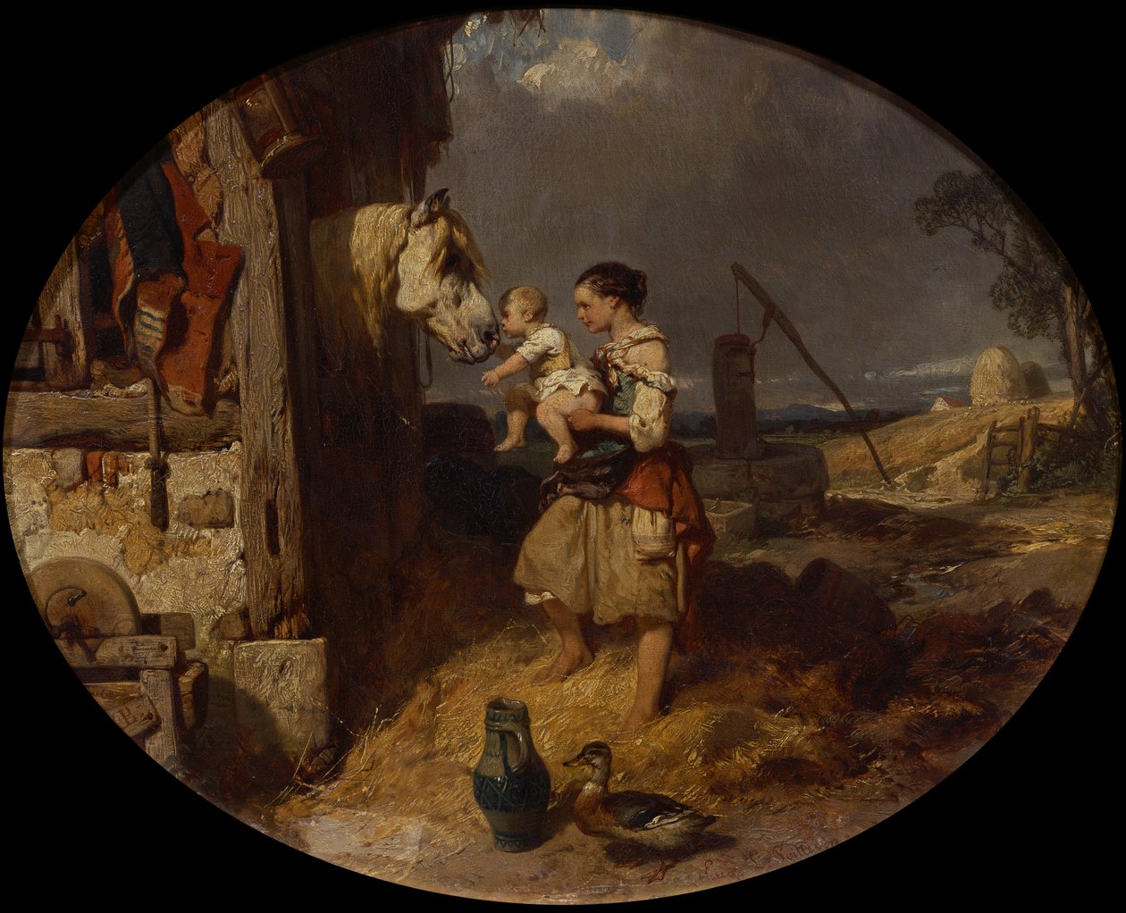 Gli Amici della Fattoria da Eugene Modeste Edmond Lepoittevin