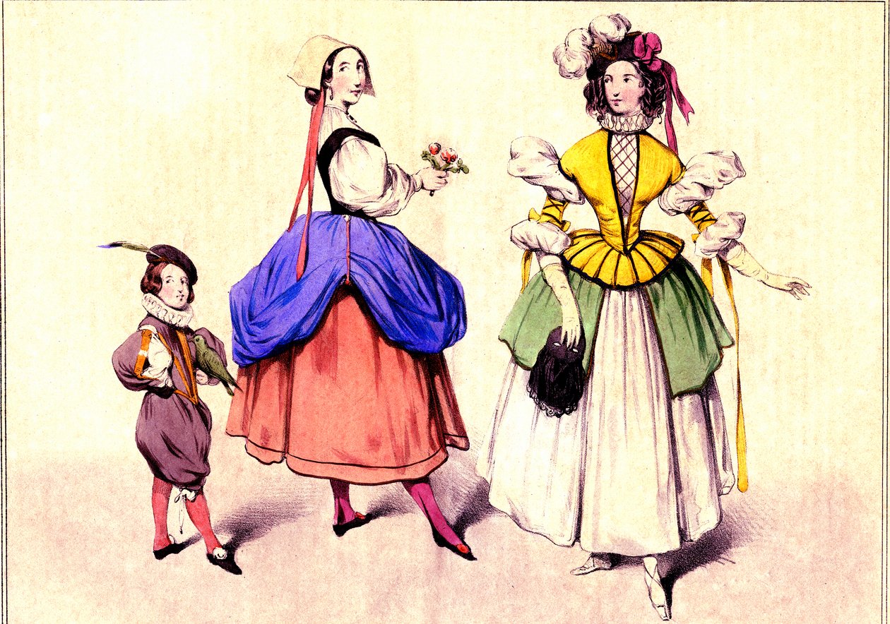 Indossare abiti eleganti da Eugene Modeste Edmond Lepoittevin