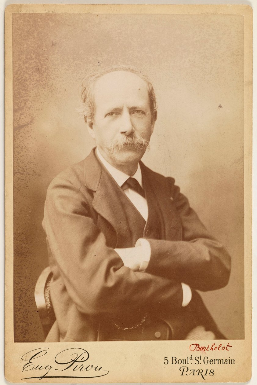 Porträt von Berthelot (Pierre Eugène Marcellin), (1827-1907), Chemiker da Eugene Pirou