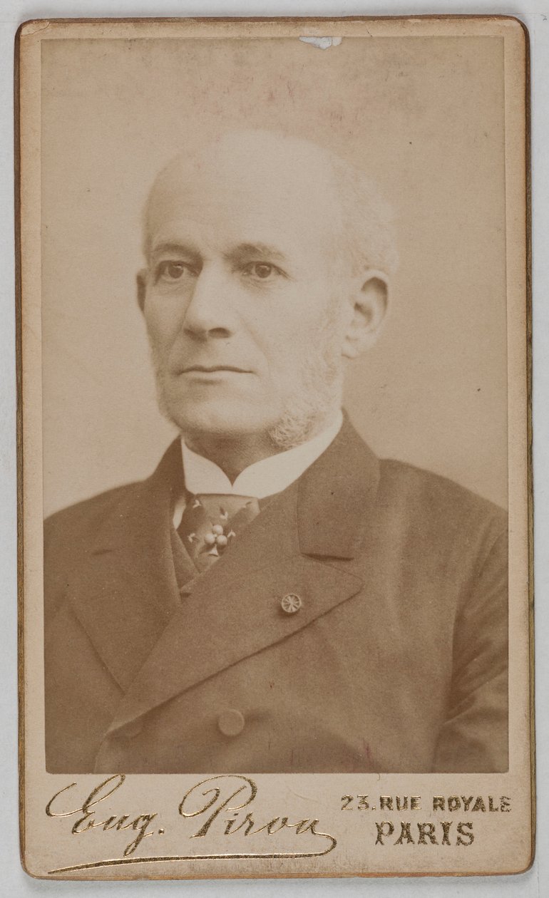 Porträt von Constant-Louis-Jean-Benjamin Jaurès (1823-1889), (Admiral, Diplomat, Politiker) da Eugene Pirou