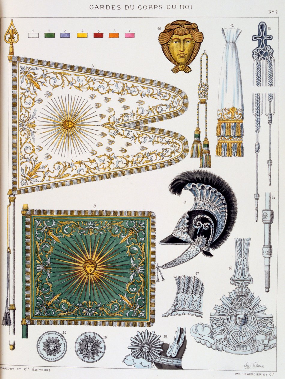 Gardes-du-Corps de Roi, Insignia da Eugene Titeux