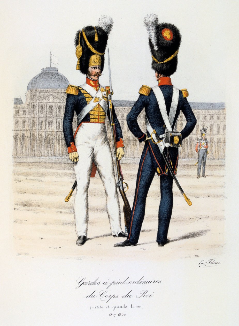 Gardes a pied ordinaires du Corps de Roi, 1817-30 da Eugene Titeux