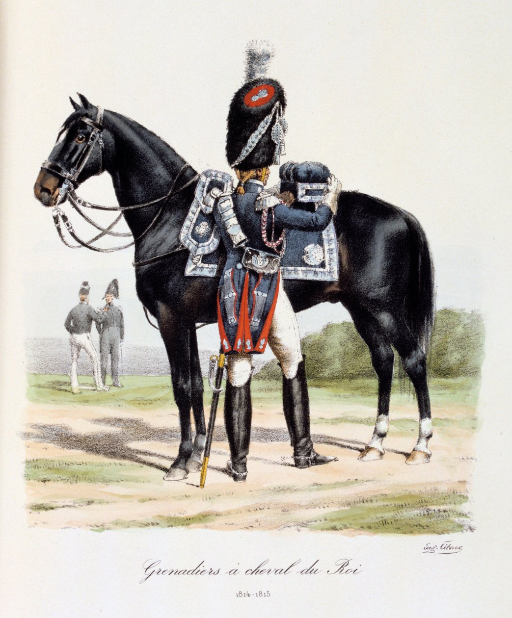 Grenadiers à Cheval du Roi, 1814-15 da Eugene Titeux