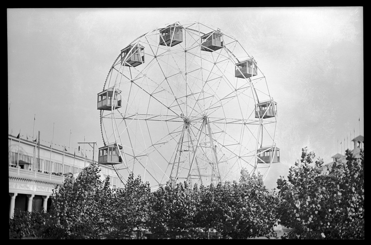 Ruota panoramica, Coney Island, 1910 da Eugene Wemlinger