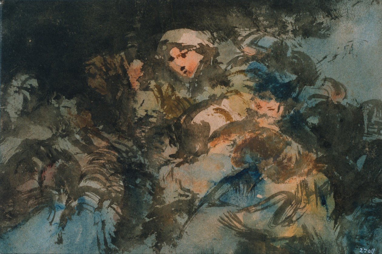 Gruppo di streghe da Eugenio Lucas Velázquez